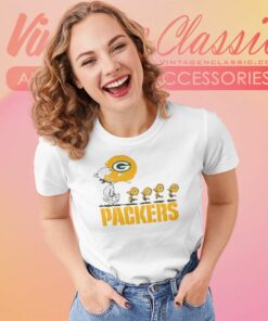 Snoopy Woodstock Team Green Bay Packers Women TShirt