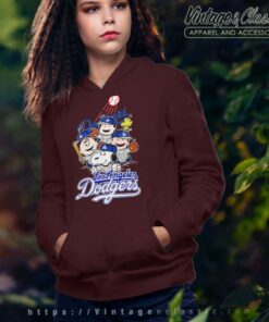 Snoopy Woodstock The Peanuts Los Angeles Dodgers Baseball Shirt 5 Snoopy Woodstock The Peanuts Los Angeles Dodgers Baseball Hoodie