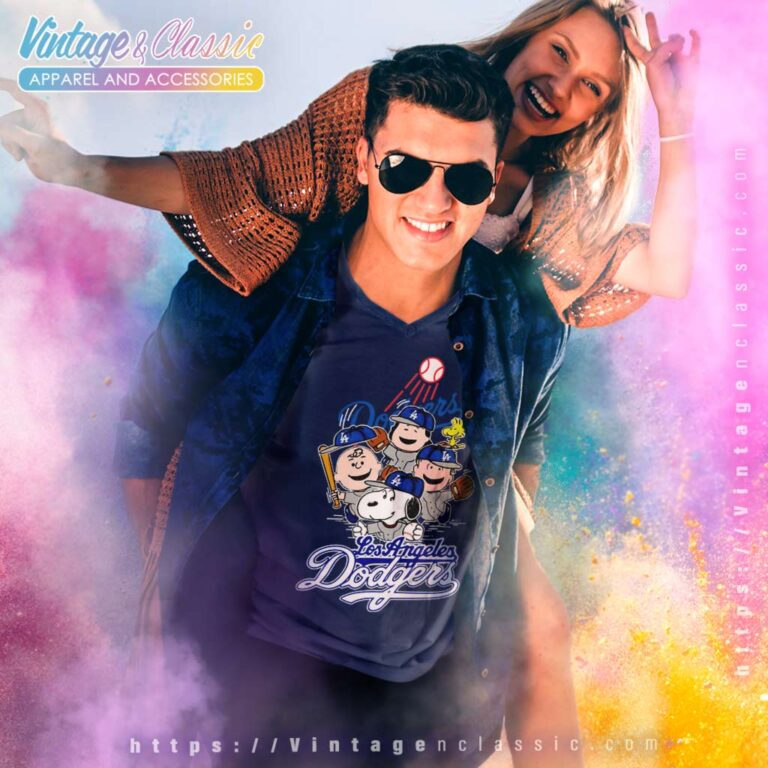 Snoopy Woodstock The Peanuts Los Angeles Dodgers Baseball V Neck TShirt Snoopy Woodstock The Peanuts Los Angeles Dodgers Baseball V Neck TShirt