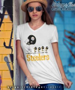 Snoopy Woodstock The Pittsburgh Steelers Shirt 6 Snoopy Woodstock The Pittsburgh Steelers V Neck TShirt