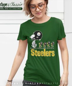 Snoopy Woodstock The Pittsburgh Steelers Shirt 7 Snoopy Woodstock The Pittsburgh Steelers Women TShirt