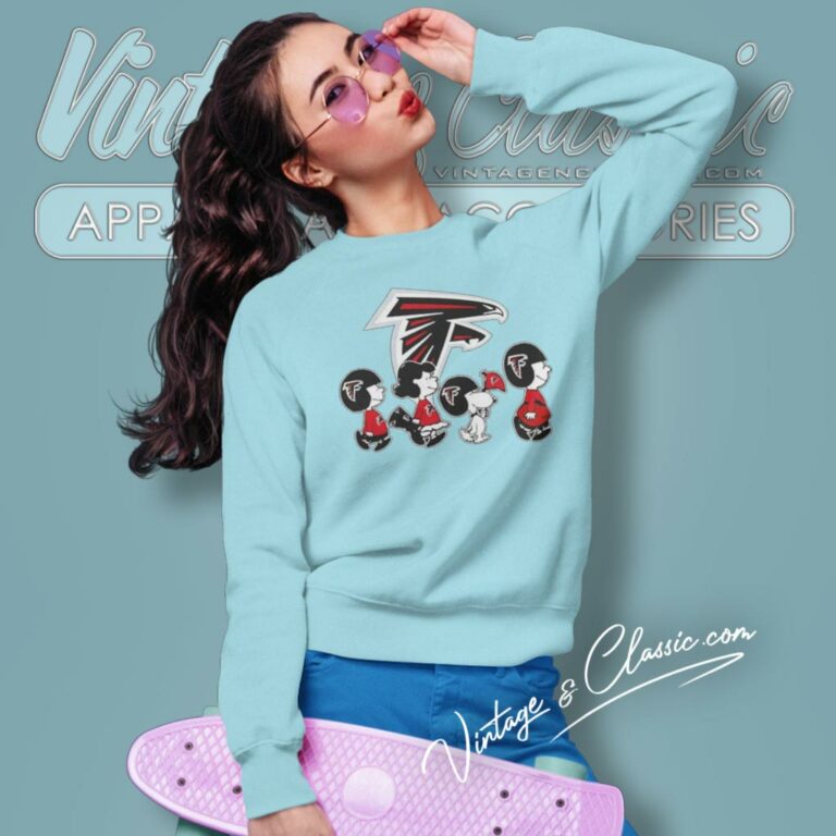 Snoopy And Friends Walking Atlanta Falcons Sweatshirt Snoopy And Friends Walking Atlanta Falcons Sweatshirt