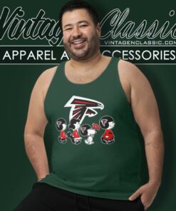 Snoopy And Friends Walking Atlanta Falcon Tank Top Racerback