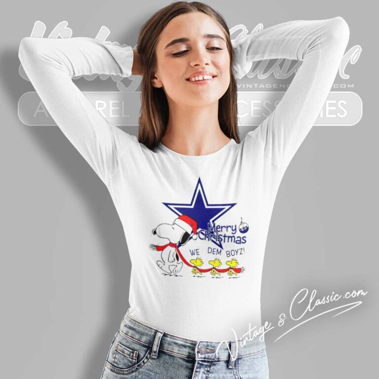 Snoopy Woodstock We Dem Boyz Cowboys Long Sleeve Tee Snoopy Woodstock We Dem Boyz Cowboys Long Sleeve Tee