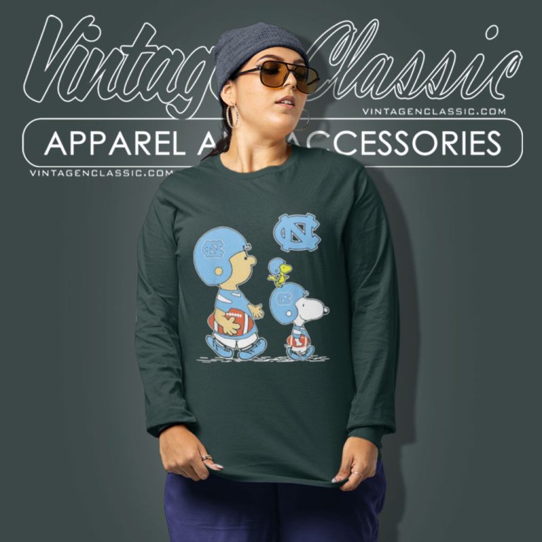 Snoopy Woodstock Wear Hat North Carolina Tar Heels Football Long Sleeve Tee Snoopy Woodstock Wear Hat North Carolina Tar Heels Football Long Sleeve Tee