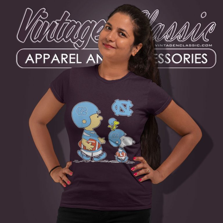 Snoopy Woodstock Wear Hat North Carolina Tar Heels Football Women T Shirt Snoopy Woodstock Wear Hat North Carolina Tar Heels Football Women T Shirt