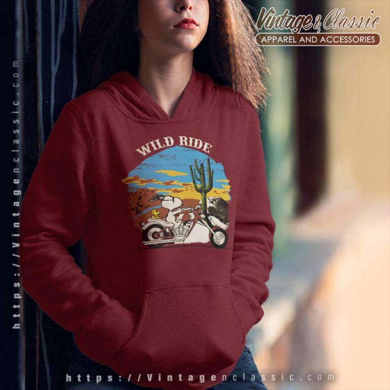 Snoopy Woodstock Wild Ride A Motorcycle Hoodie Snoopy Woodstock Wild Ride A Motorcycle Hoodie