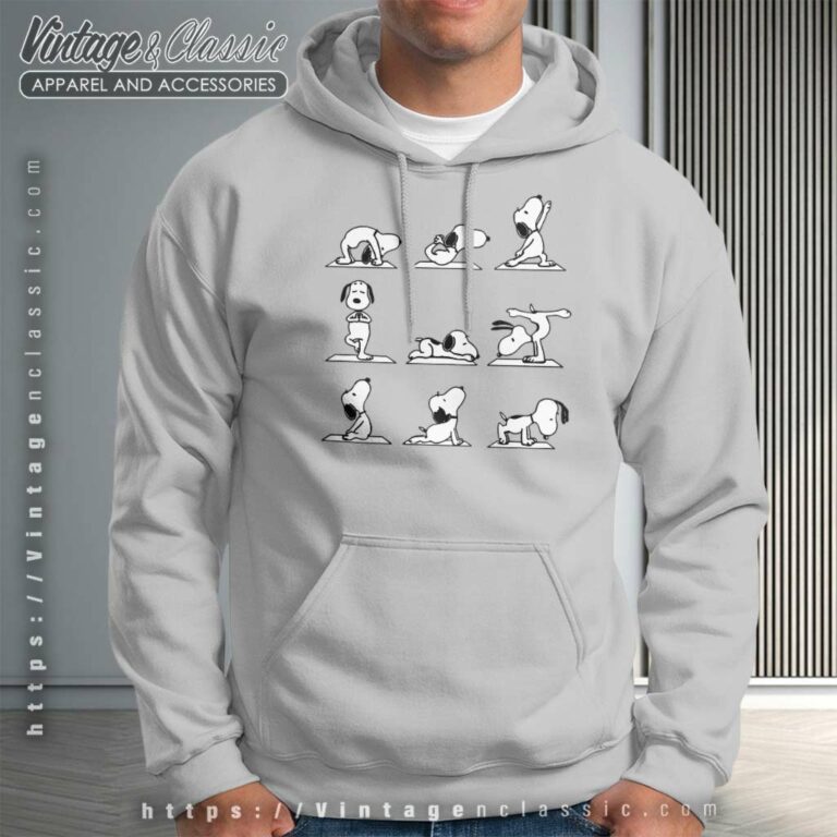 Snoopy Yoga Poses Hoodie Snoopy Yoga Poses Hoodie