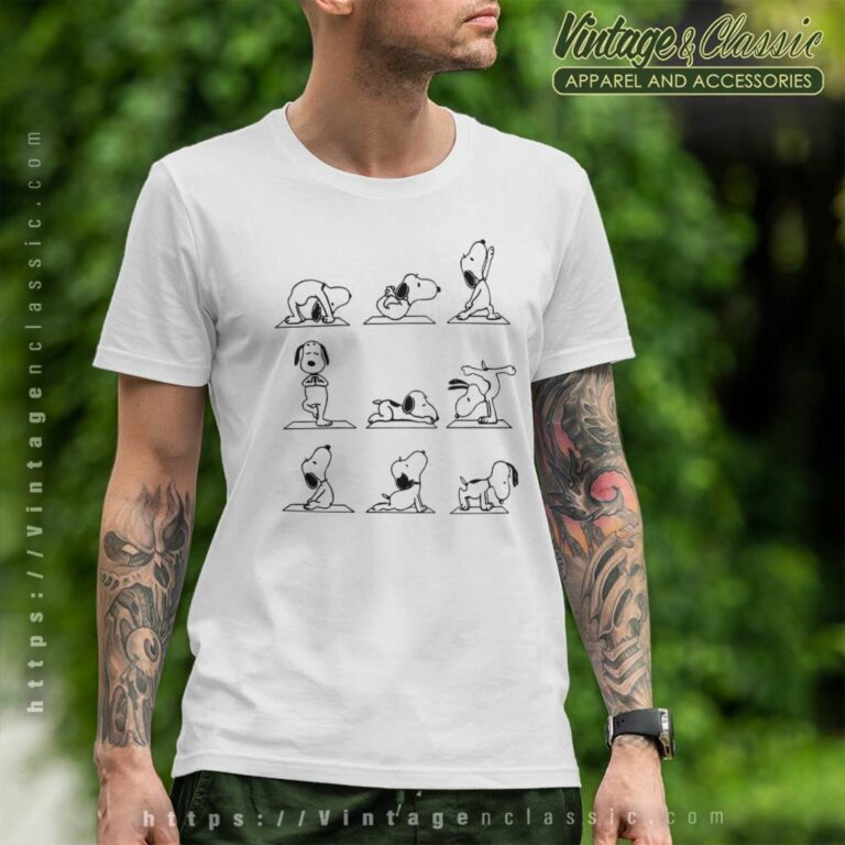 Snoopy Yoga Poses T Shirt Snoopy Yoga Poses T Shirt