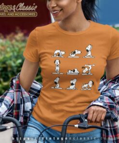 Snoopy Yoga Poses Women TShirt
