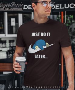 Snorlax Nike Just Do It Later T Shirt