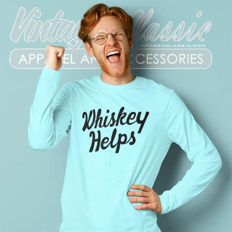 Solid Threads Whiskey Helps Long Sleeve Tee Solid Threads Whiskey Helps Long Sleeve Tee