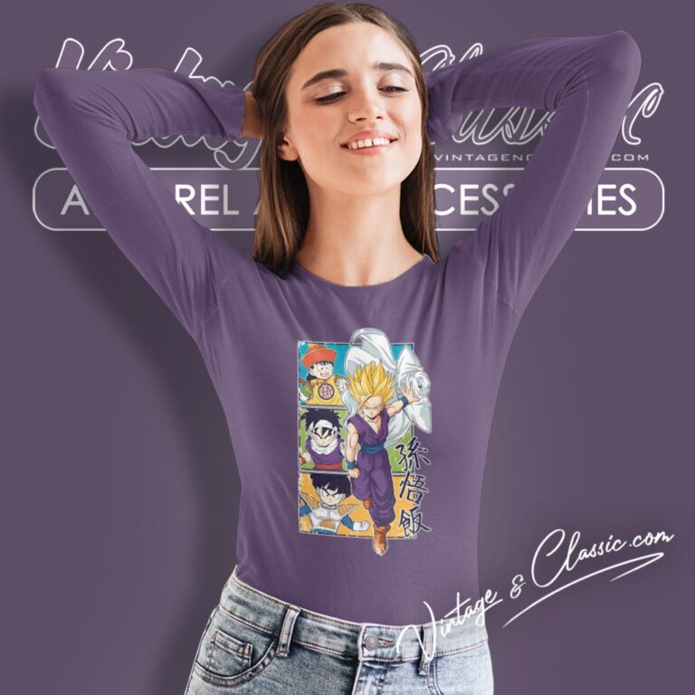 Son Gohan Evolution Long Sleeve Tee Son Gohan Evolution Long Sleeve Tee