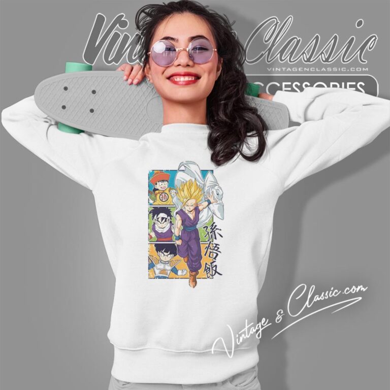 Son Gohan Evolution Sweatshirt Son Gohan Evolution Sweatshirt