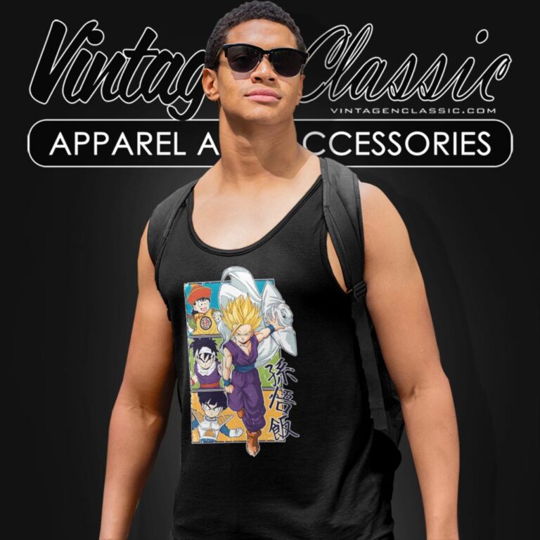 Son Gohan Evolution Tank Top Racerback Son Gohan Evolution Tank Top Racerback
