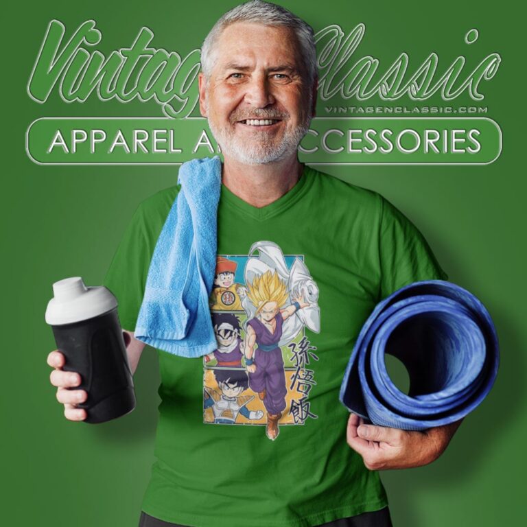 Son Gohan Evolution V Neck TShirt Son Gohan Evolution V Neck TShirt