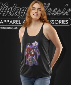 Son Goku And Vegeta As Iron Man And Captain America Tank Top Racerback
