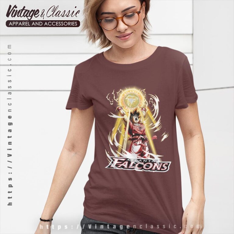 Son Goku Atlanta Falcons Shirt Women T shirt Son Goku Atlanta Falcons Shirt Women T shirt