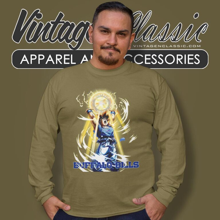 Son Goku Buffalo Bills Shirt Long Sleeve Tee Son Goku Buffalo Bills Shirt Long Sleeve Tee