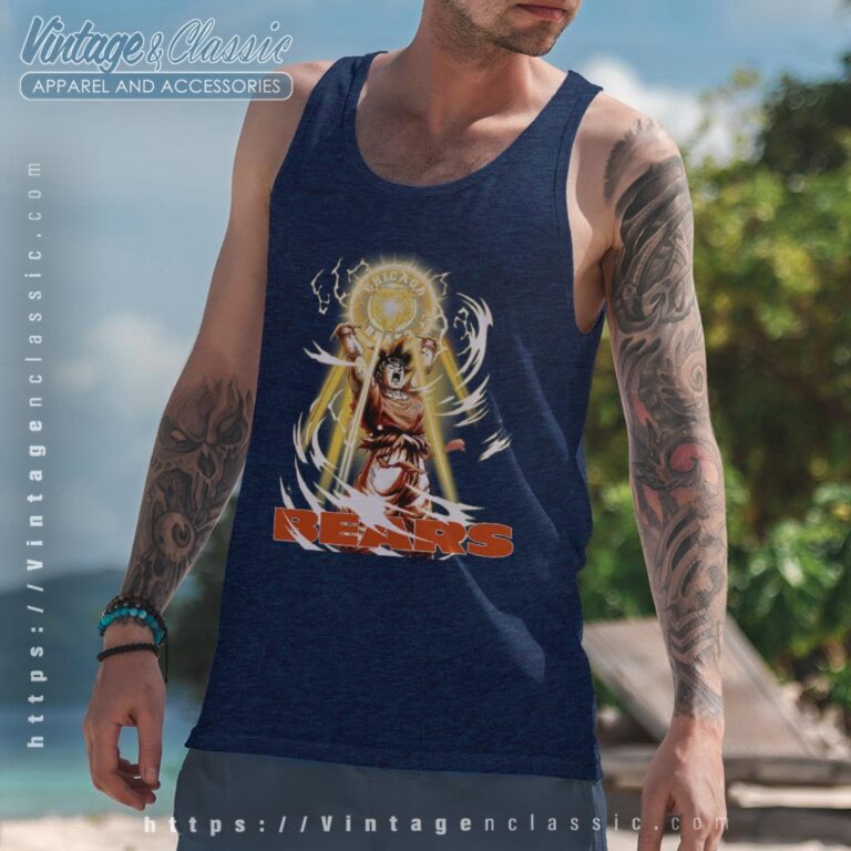 Son Goku Chicago Bears Shirt Tank Top Racerback Son Goku Chicago Bears Shirt Tank Top Racerback