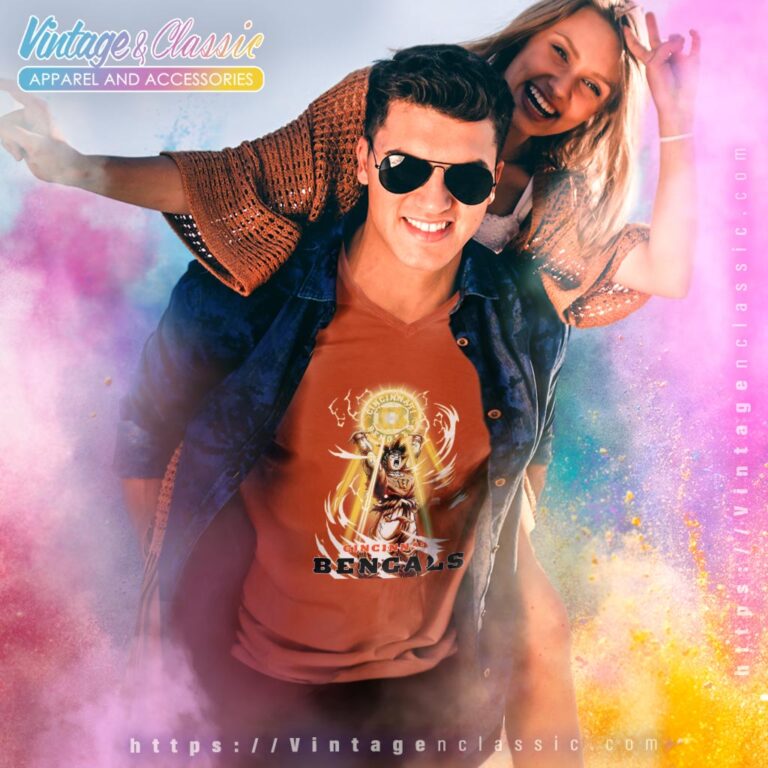 Son Goku Cincinnati Bengals Shirt V Neck TShirt Son Goku Cincinnati Bengals Shirt V Neck TShirt