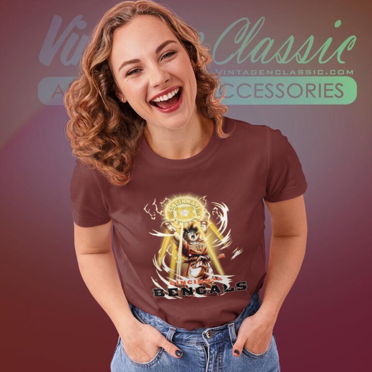 Son Goku Cincinnati Bengals Shirt Women T shirt Son Goku Cincinnati Bengals Shirt Women T shirt