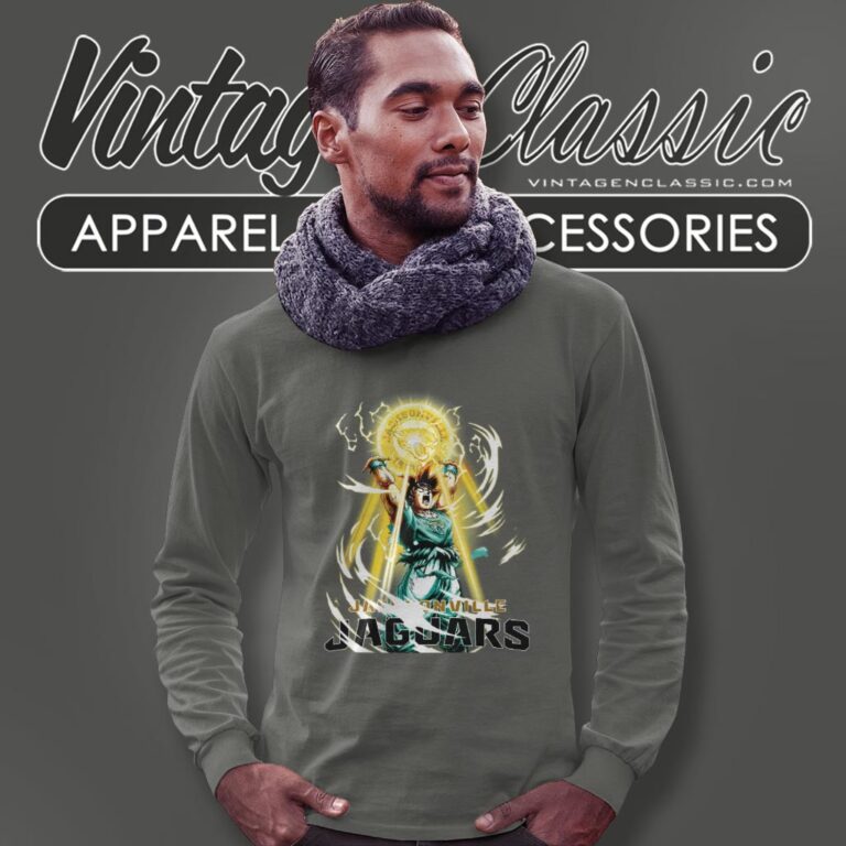 Son Goku Jacksonville Jaguars Shirt Long Sleeve Tee Son Goku Jacksonville Jaguars Shirt Long Sleeve Tee