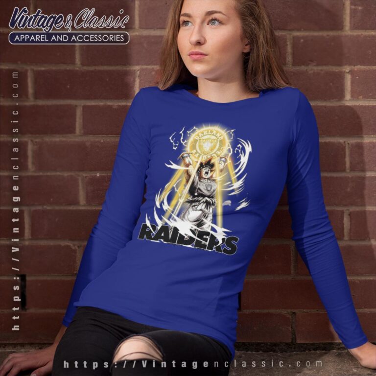 Son Goku Las Vegas Raiders Shirt Long Sleeve Tee Son Goku Las Vegas Raiders Shirt Long Sleeve Tee