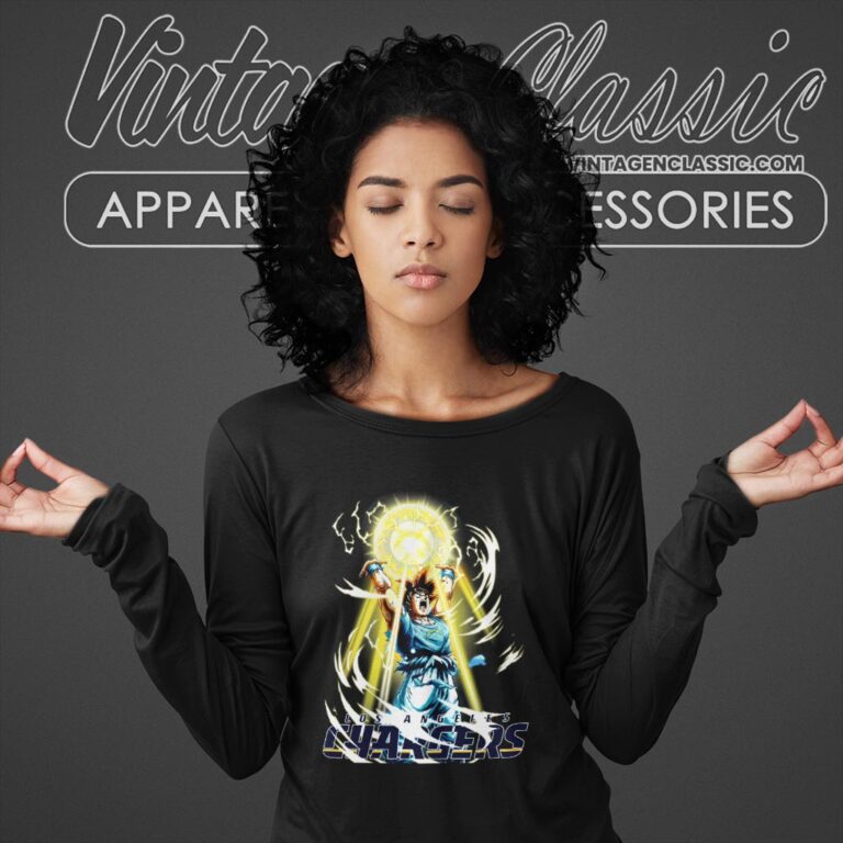Son Goku Los Angeles Chargers Shirt Long Sleeve Tee Son Goku Los Angeles Chargers Shirt Long Sleeve Tee