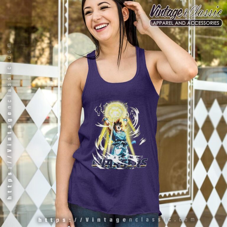 Son Goku Los Angeles Chargers Shirt Tank Top Racerback Son Goku Los Angeles Chargers Shirt Tank Top Racerback