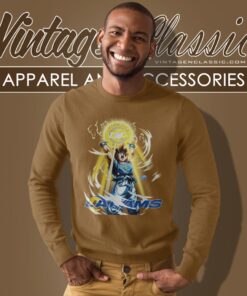 Son Goku Los Angeles Rams Shirt 2 Son Goku Los Angeles Rams Shirt Sweatshirt