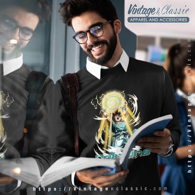 Son Goku Miami Dolphins Shirt Sweatshirt Son Goku Miami Dolphins Shirt Sweatshirt