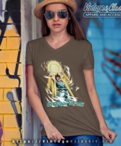 Son Goku Miami Dolphins Shirt V Neck TShirt