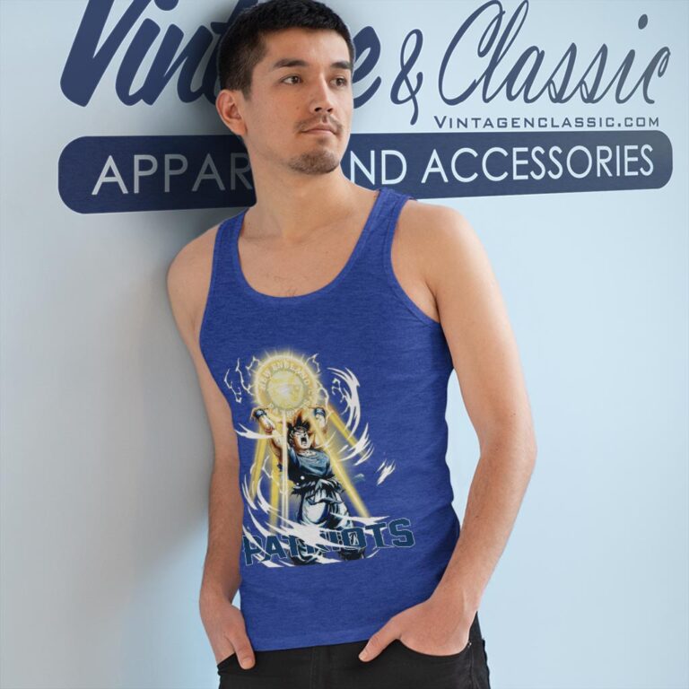 Son Goku New England Patriots Shirt Tank Top Racerback Son Goku New England Patriots Shirt Tank Top Racerback