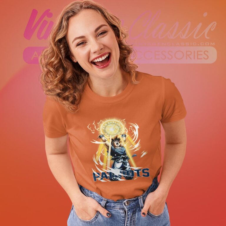 Son Goku New England Patriots Shirt Women T shirt Son Goku New England Patriots Shirt Women T shirt
