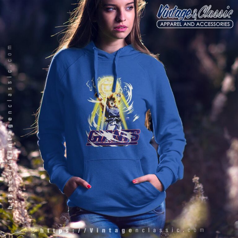 Son Goku New York Giants Shirt Hoodie Son Goku New York Giants Shirt Hoodie