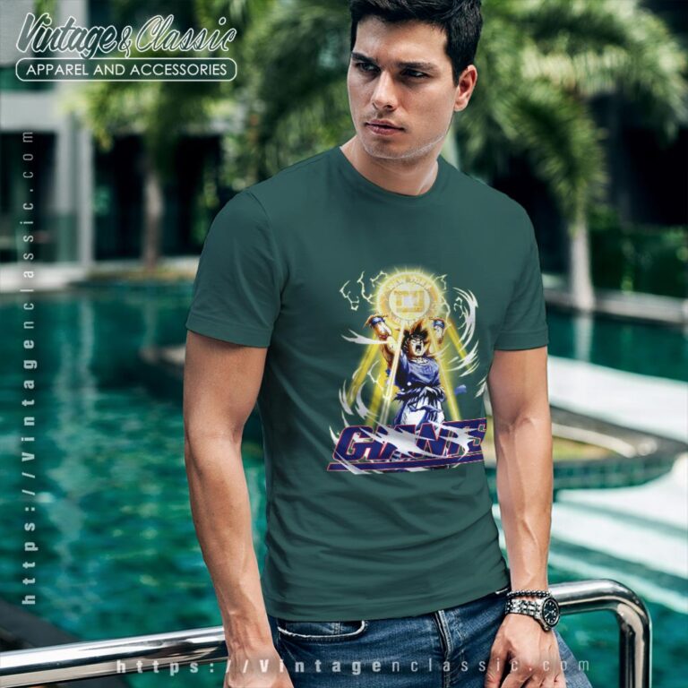 Son Goku New York Giants Shirt T shirt Son Goku New York Giants Shirt T shirt
