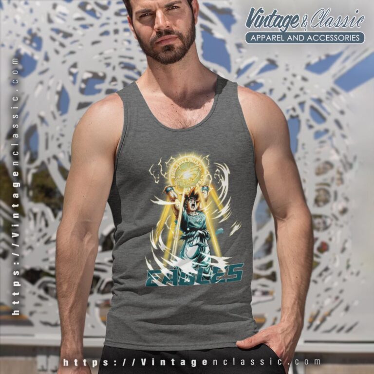 Son Goku Philadelphia Eagles Shirt Tank Top Racerback Son Goku Philadelphia Eagles Shirt Tank Top Racerback