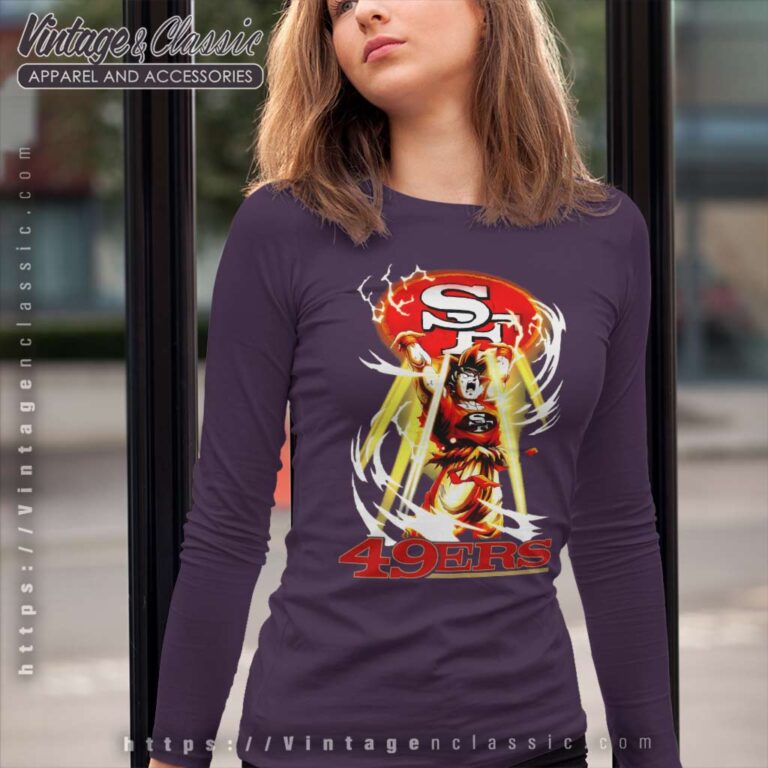 Son Goku San Francisco 49ers Long Sleeve Tee Son Goku San Francisco 49ers Long Sleeve Tee