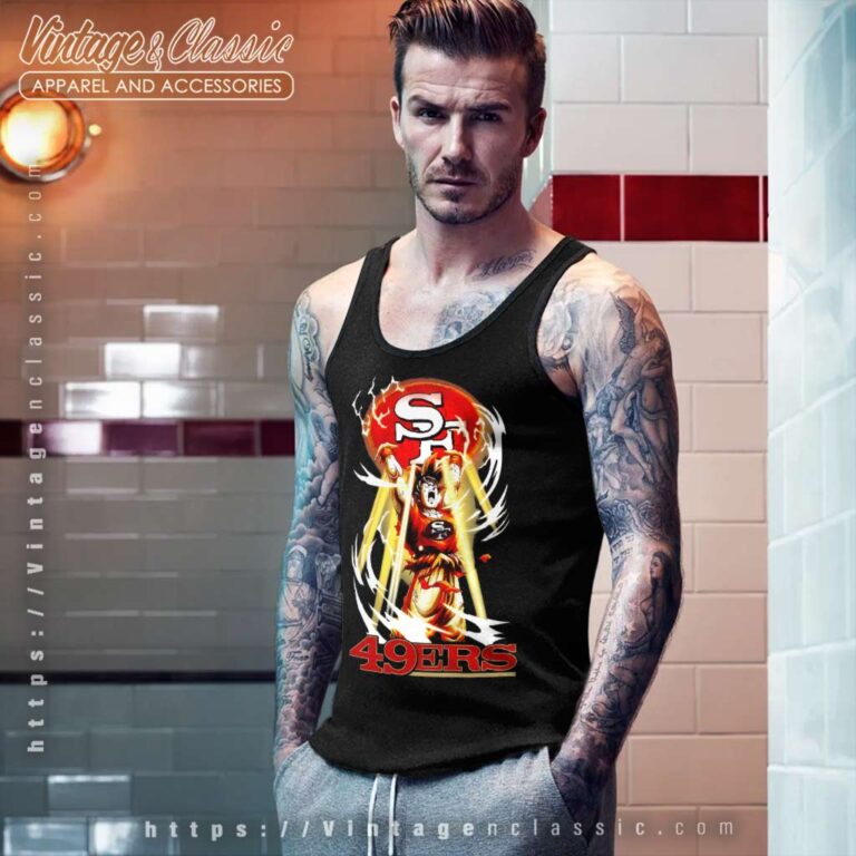 Son Goku San Francisco 49ers Tank Top Racerback Son Goku San Francisco 49ers Tank Top Racerback