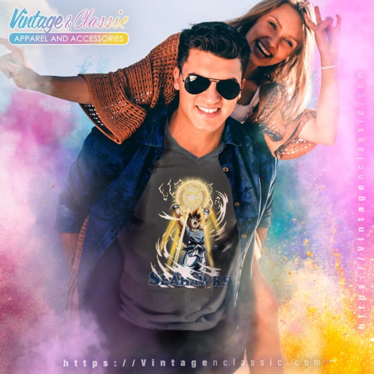 Son Goku Seattle Seahawks Shirt V Neck TShirt Son Goku Seattle Seahawks Shirt V Neck TShirt