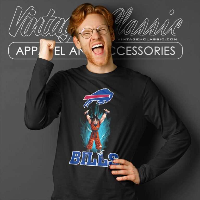 Son Goku Shares Your Energy Buffalo Bills Long Sleeve Tee Son Goku Shares Your Energy Buffalo Bills Long Sleeve Tee