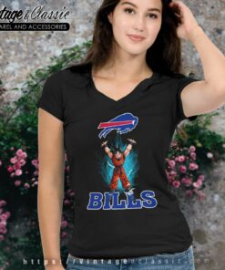 Son Goku Shares Your Energy Buffalo Bills V Neck TShirt