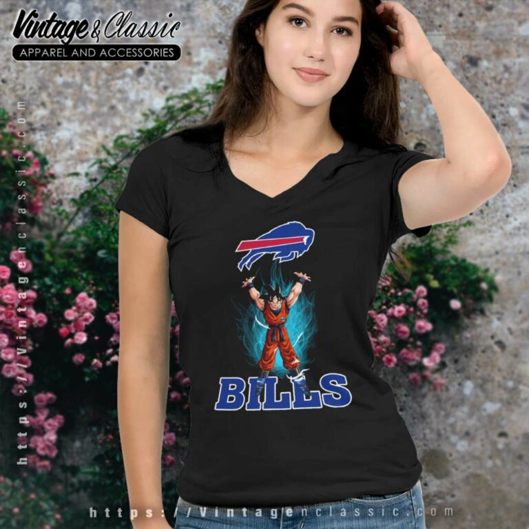 Son Goku Shares Your Energy Buffalo Bills V Neck TShirt Son Goku Shares Your Energy Buffalo Bills V Neck TShirt