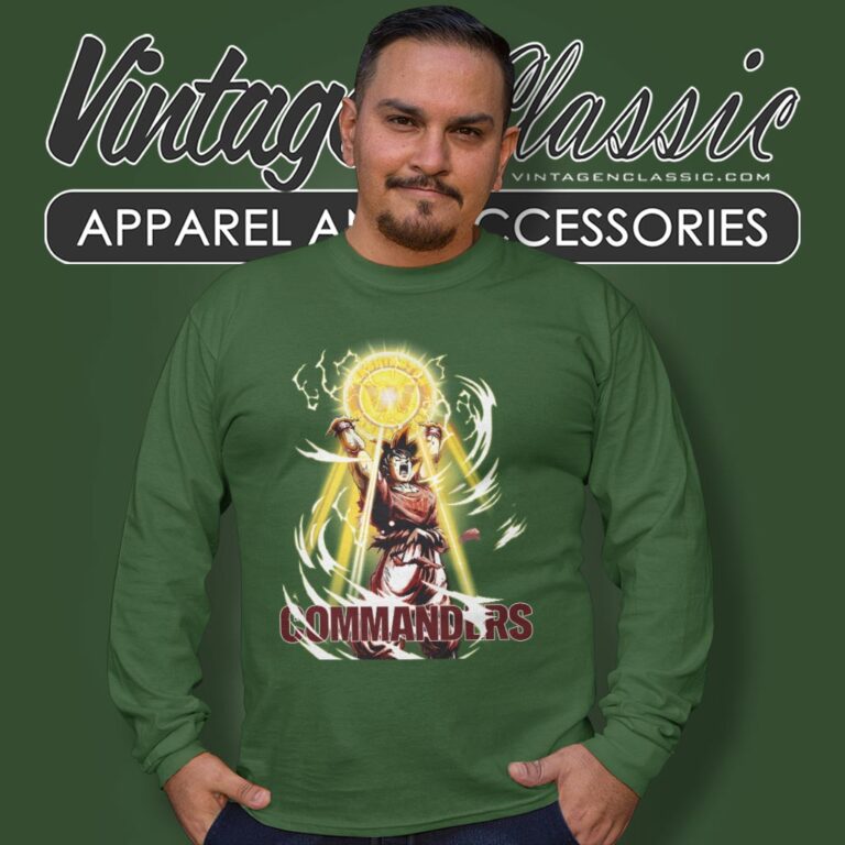 Son Goku Washington Commanders Shirt Long Sleeve Tee Son Goku Washington Commanders Shirt Long Sleeve Tee