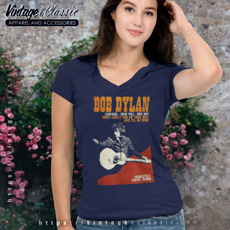 Song Absolutely Sweet Marie Bob Dylan V Neck TShirt Song Absolutely Sweet Marie Bob Dylan V Neck TShirt
