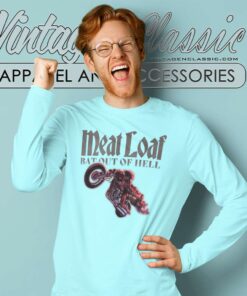 Song Bat Out Of Hell Bike Meat Loaf Long Sleeve Tee