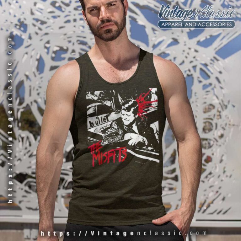 Song Bullet Misfits Tank Top Racerback Song Bullet Misfits Tank Top Racerback