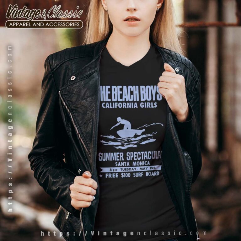 Song California Girls Beach Boys Vneck Song California Girls Beach Boys Vneck