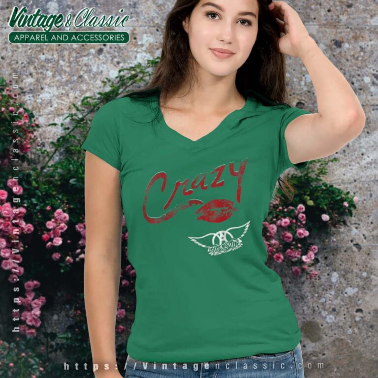 Song Crazy Aerosmith Vneck Song Crazy Aerosmith Vneck